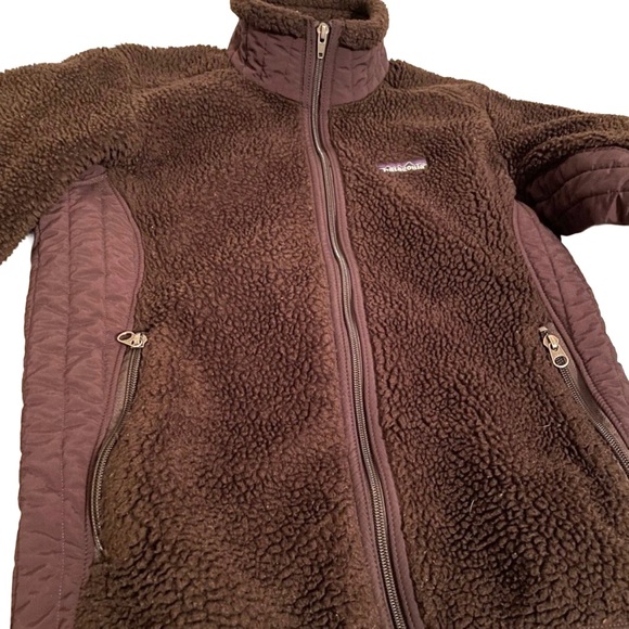 Vintage Patagonia Retro-X Deep Pile Fleece Jacket Brown Women’s S 1997 - Picture 4 of 8